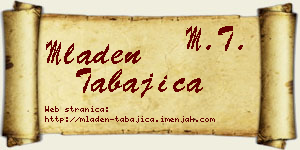 Mladen Tabajica vizit kartica